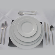 A full dinner set, perfect for weddings and other formal meals